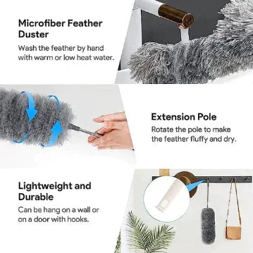 DusterPro - 8 Feet Bendable & Extendable Fan Ceiling Duster (Imported Quality)