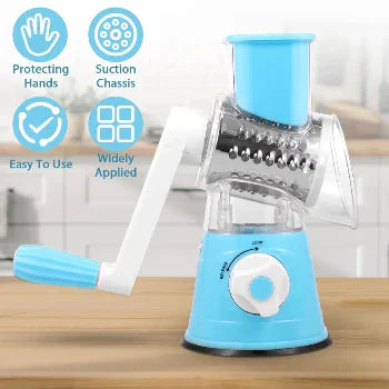 3 in 1 Manual Rotary Vegetable Drum Cutter