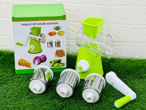 3 in 1 Manual Rotary Vegetable Drum Cutter