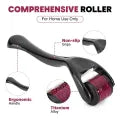 Derma Roller for Face & Beard Growth – Skin Care Microneedle Roller, Anti-Aging, Acne Scar & Hair Regrowth Treatment, and Acne Scars Removal for Men and Women.