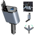Homezy™ 4-In-1 Retractable Car Charger