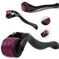 Derma Roller for Face & Beard Growth – Skin Care Microneedle Roller, Anti-Aging, Acne Scar & Hair Regrowth Treatment, and Acne Scars Removal for Men and Women.